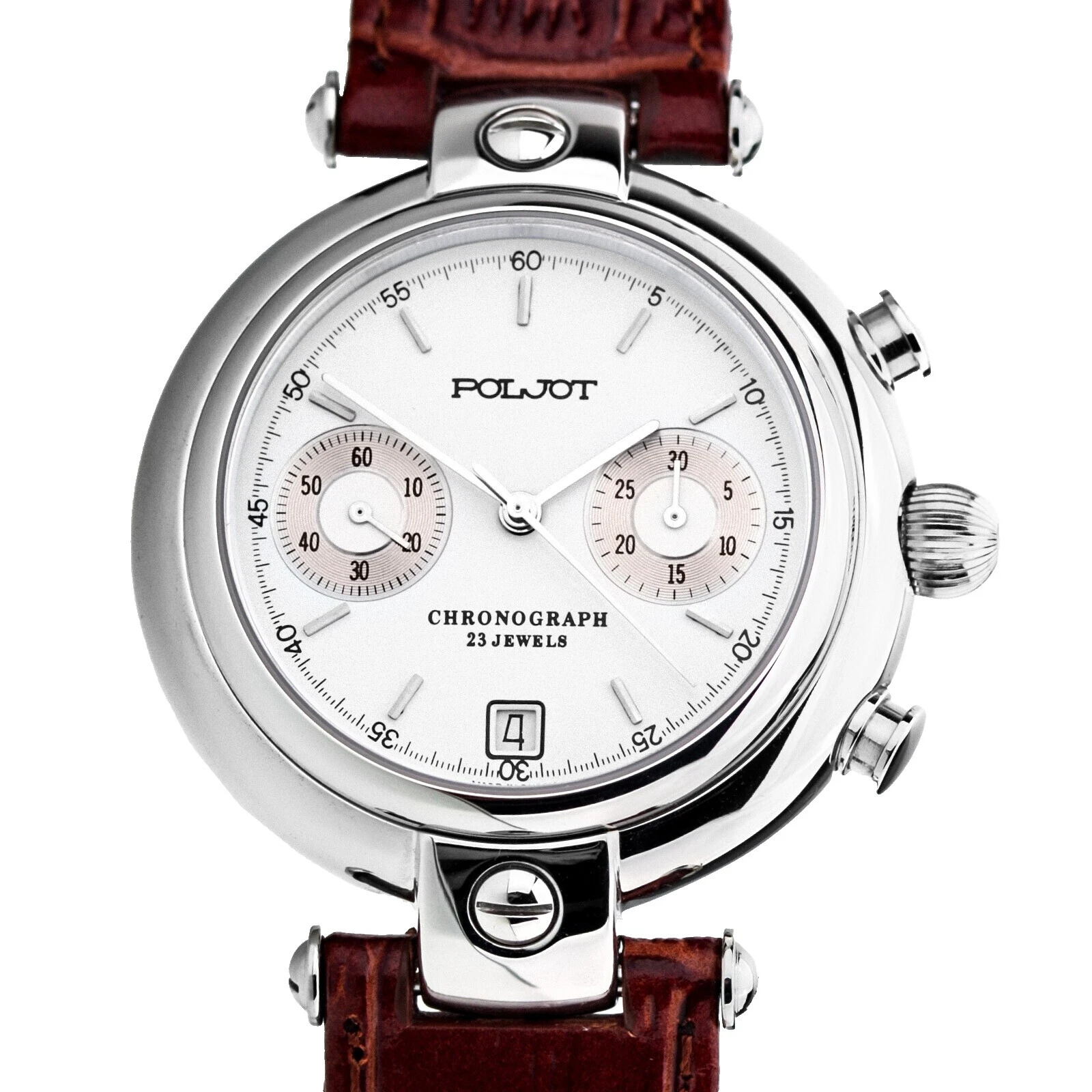 Relojes de pulsera de cuero de aviador/piloto Poljot