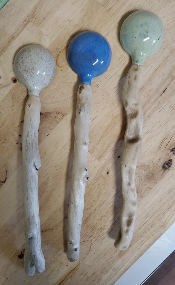 Cucharas de arte Kanes Driftwood Studio Driftwood ~3~ Hechas en Canadá Cuchara de arte de cocina Foto 3 de 4