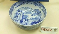 SPODE BLUE ITALIAN Round Serving Bowl 9.5" MADE IN ENGLAND
