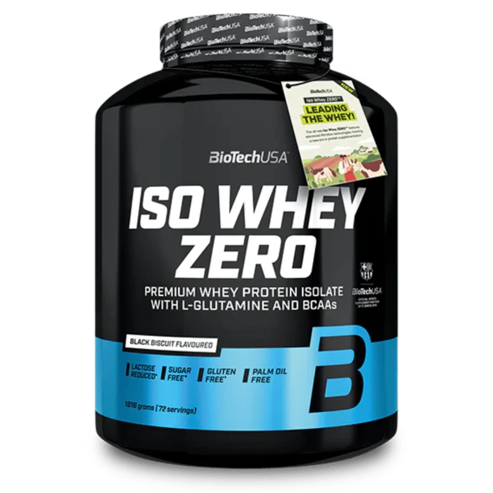 Biotech Iso Whey Zero 1816 gr Proteine Isolate Lattosio Ridotto e Gluten Free - Immagine 3 di 4