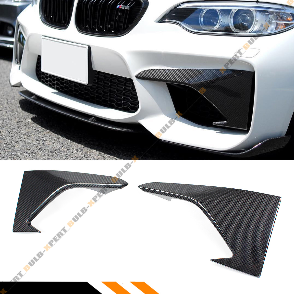 FOR 2016-18 BMW F87 M2 CARBON FIBER FRONT BUMPER UPPER AIR VENT