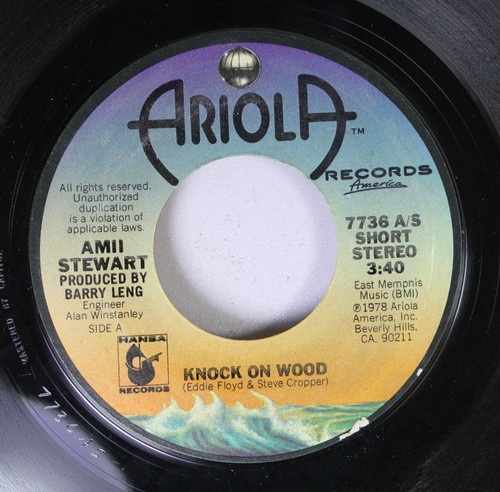 Soul 45 Ami Stewart - Knock On Wood / When You Are Beautiful On Ariola