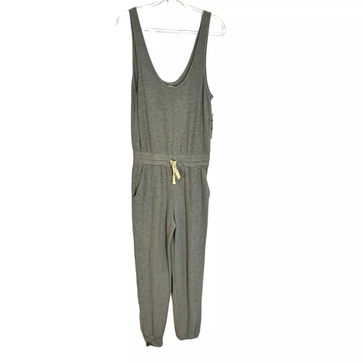 NEW SPIRITUAL GANGSTER POPPY JUMPSUIT MEDIUM HACCI HEATHER GREY