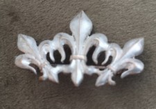 Bijou Ancien Broche Fleur De Lys  1900 