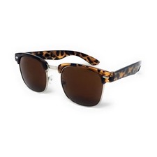 1950's Sunglasses Mens Womens Ladies Retro Classic Round Black UK Half Rimmed UV