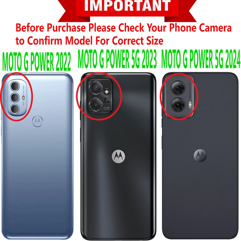 Funda Teléfono Motorola Moto G Power 5G 2024 2025 2023 2022 + Pantalla Cristal Foto 2 de 4