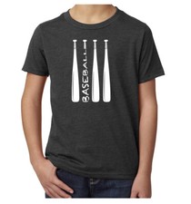 Baseball Bat T-shirt, youth T-shirts, Short sleeve baseball t shirt