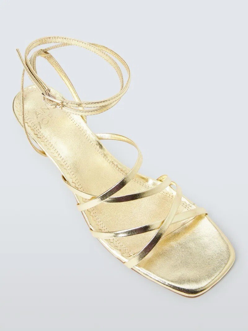 APL Sandali con cinturino oro E o Iris. Taglia 7. Nuovo con scatola prezzo consigliato £ 52 50