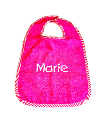 Baby Lätzchen bestickt mit Motiv und/oder Name, Geschenk fürs Baby, Riesenlatz