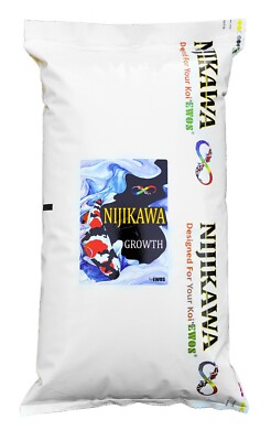 Nijikawa Growth Koi Food by EWOS 15lb 5mm Float NON GMO  Authorized eBay Dealer 