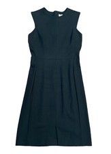 MM Lafleur Womens Dress Green Blue Size 10 Sleeveless Sheath Stretch Nylon
