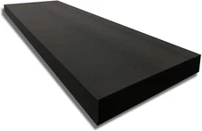 Foamtouch 1" Thick X 24" Wide X 96" Long Charcoal High Density Foam, Ideal for F