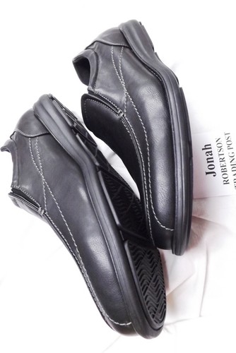 David Stone Slide on Dress or Casual Shoes Black Jonah Men’s Size 14 D NIB - Picture 4 of 9