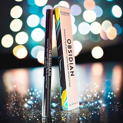 Kaleido Obsidian Waterproof Liquid Eyeliner Black 2g. / 0.07 oz New In Box