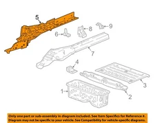 GM OEM 17-19 Cruze Rear Body Floor Floor Rails-Outer Rail 39030899