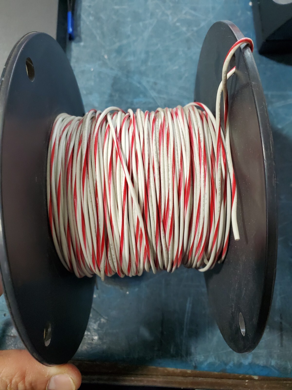Striped Wire 20 AWG Gauge 250FT Car Boat Marine Tinned Copper Red/White