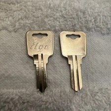 Locksmith Lot of 2 New Ilco 1637 EZ SS5  Sentry Safe Key Blanks Nickel Plated