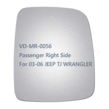 Replacement Mirror Glass For 2003-2006 Jeep TJ Wrangler Passenger Side RH 3785
