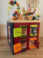 Wooden Activity Cube 