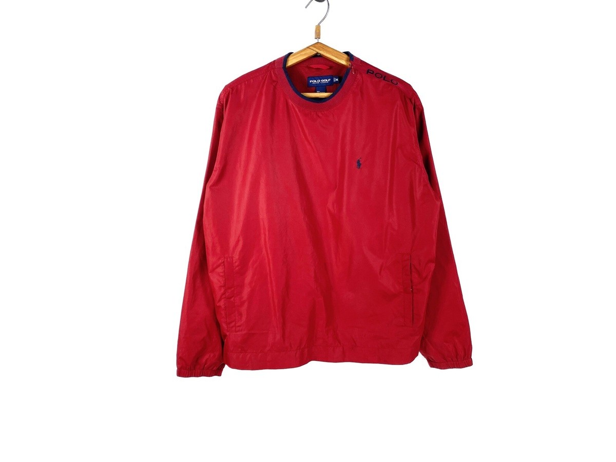 【美品】RALPH LAUREN GOLF ポロ刺繍入り レッド ジャケット S 美品】RALPH LAUREN GOLF ポロ刺繍入り レッド ジャケット S