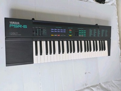 Yamaha PSR-6 Portable Keyboard 49-Key Vintage 80s Synth w/ Power Adapter Tested