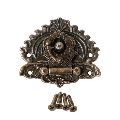 Vintage Retro Style Decorative Hasp Toggle Suitcase Box Lock Hook for Latch