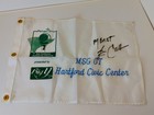 Jim Calhoun Auto Signed Golf Flag UCONN HOF COACH 