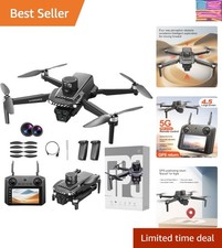 GPS Remote Control Drone, HD Quadcopter with 4K Camera, 7.4V 3000mAh Battery ...
