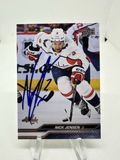 Nick Jensen Signed Autograph 2023-24 Upper Deck Card 192 Capitals Senators Wings