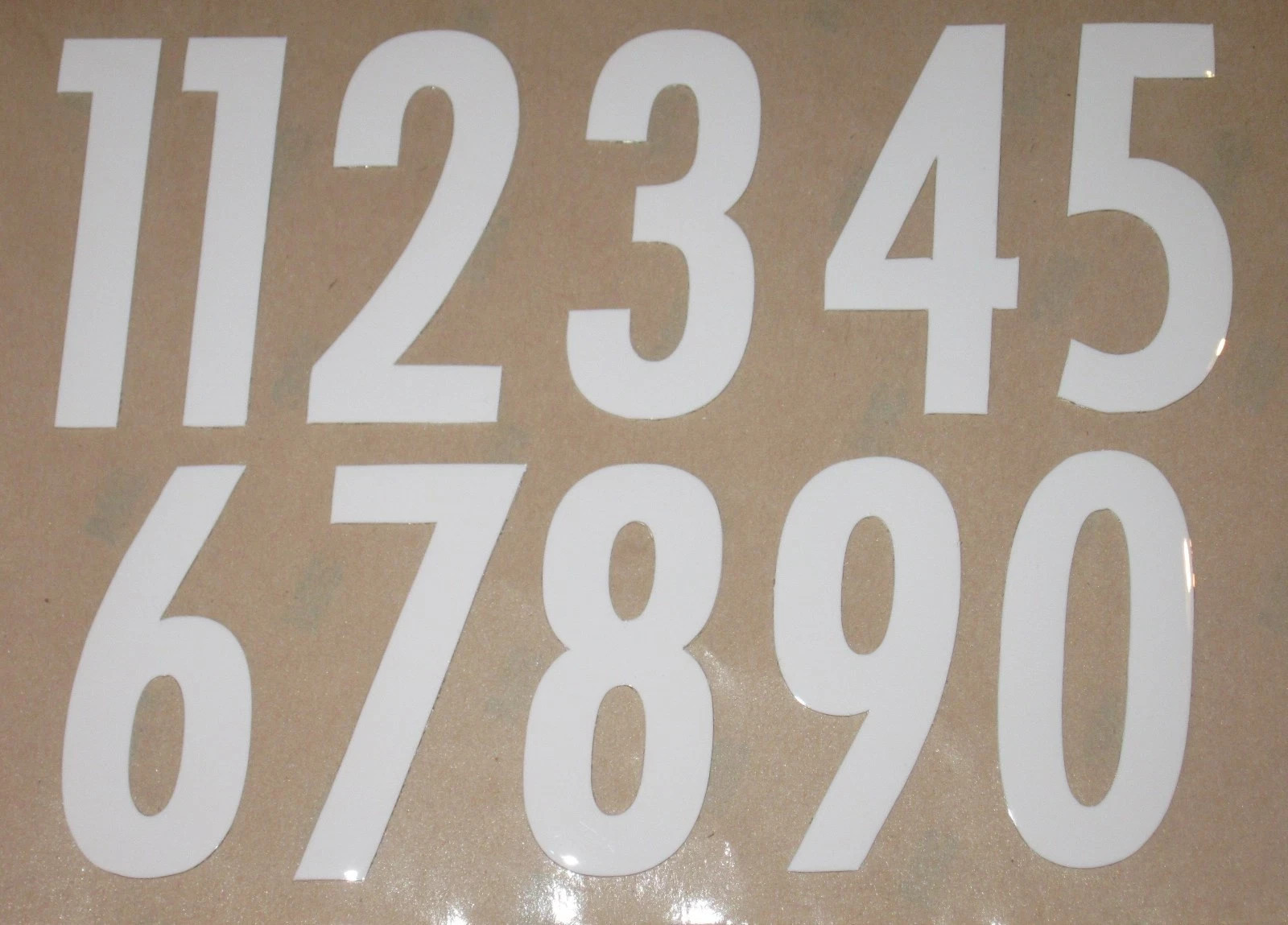 Numbers Decals Full & Mini Size, Various Styles