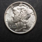 1944  *P*   MERCURY SILVER DIME  ***NICE*** FREE SHIPPING   C1988