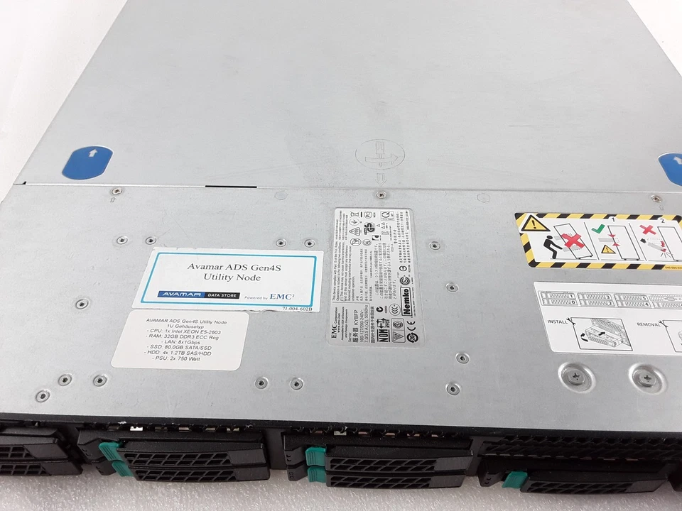 Emc Avamar Ads Gen4S Nœud D'Utilité Xeon E5-2603 32 Go Ddr3 Ecc Reg - Photo 4/4