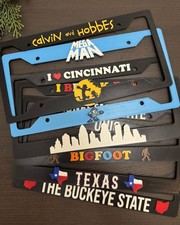 Custom 3d Printed License Plate Frame Text Color And Font
