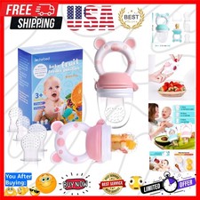 Baby Fruit Food Feeder Pacifier - Fresh Food Feeder, Infant Fruit Teething Te...