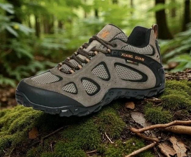 Outdoor Khaki Hiking Lace Up Travel Outdoor Sneakers Shoes! Size 8
Opens in a new window or tab