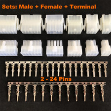 Molex 4.2mm Way Multi Plug Connector Sets Male Female Terminal 2-24 Pins