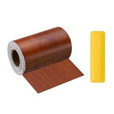 4"x33ft Selbstklebe-Holzmaserungs-Reparaturband + Schaber, Hellbraun