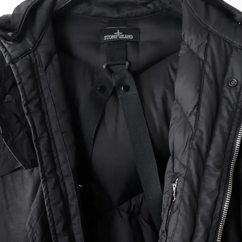 Stone Island Scarabeo Fish Tail Down Parka, Black, Men's L thumbnail 6