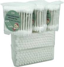 400pcs Baby Safety Cotton Swabs with Large Tips for Newborn, Babies, Kids