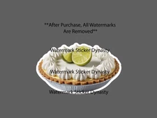 Key Lime Pie Sticker Waterproof Decal Food Dessert Dinner NEW