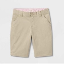 Girls Uniform Chino Shorts - Cat And Jack Khaki 18 Plus