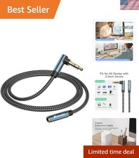 Versatile 10ft 3.5mm Aux Extension Cable - Perfect for Headphones and Speakers