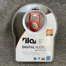 ✅RED ilo Technologies 2GB Mp3/WMA Player FM Tuner Listen to Music Work/Play/Fun
