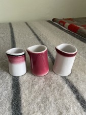 Vintage Original THREE RESTAURNT  INDIVIDUAL CREAMERS