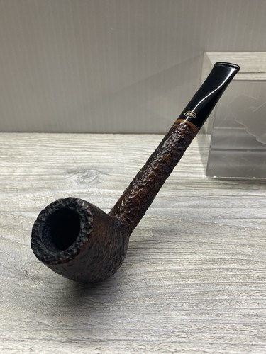 ROSSI Sitting 8802 Rusticated Canadian Briar Tobacco Pipe