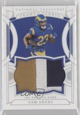 2021 Panini National Treasures Framed Fabric Holo Silver /25 Cam Akers #CA s3g