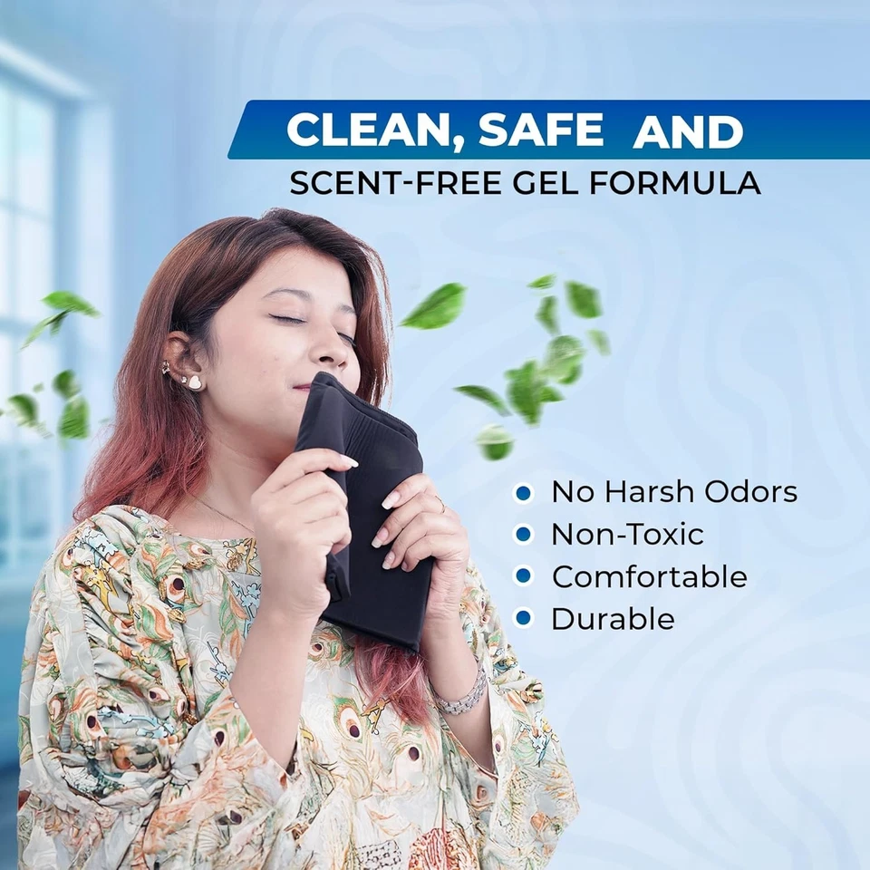 Крышка для облегчения мигрени | Упаковка со льдом для головы от мигрени, шапка для облегчения головной боли, шапка для похмелья - Изображение 2 из 4