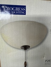 NEW Progress Lighting Ceiling Fan Light Antiq...