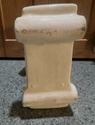 Vintage mid century 6" tall ceramic horse on wheeled cart, baby planter — photo 2