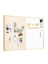Dry Erase Cork Board Combo